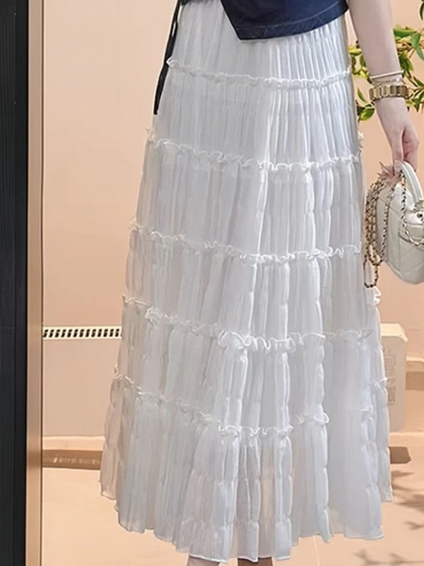 レース ワンピース ティアードフリル レース ワンピース