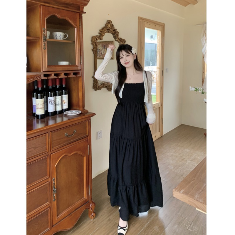 レース ワンピース 優美なティアードフリル レース ワンピース