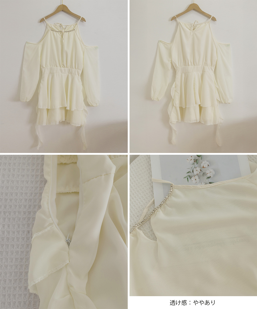 レース ワンピース タイトシルエット オフショルダーミニワンピース 夏服
