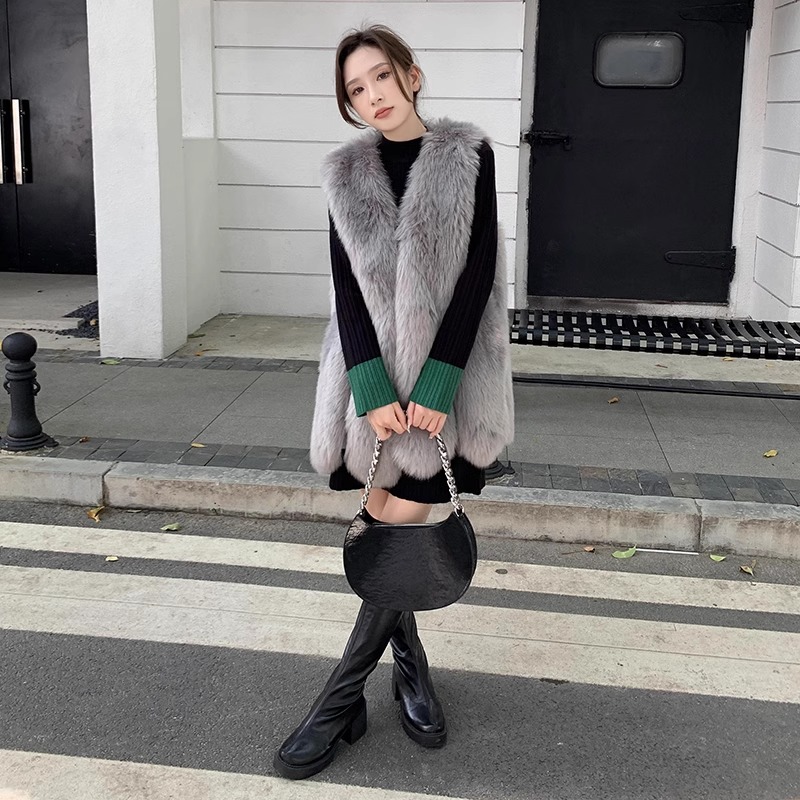 レース ワンピース リブニット ハイネック ワンピース