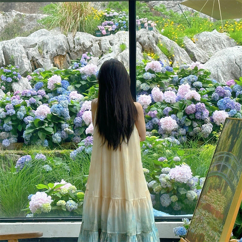 レース ワンピース 花園の妖精 繊細レース ロングワンピース