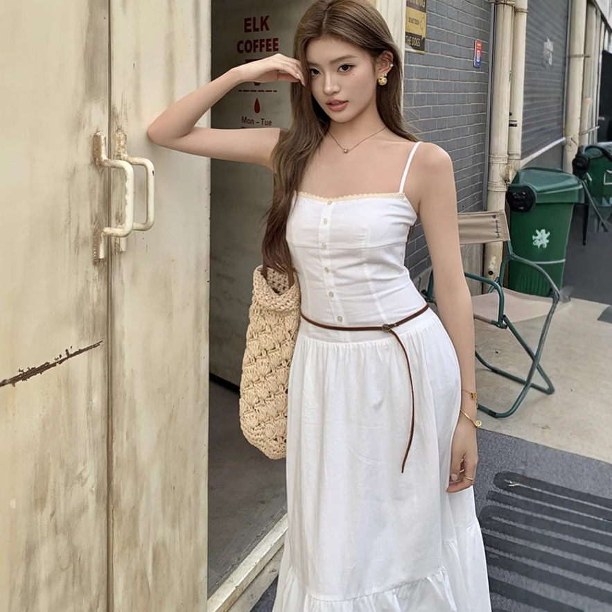 レース ワンピース 優美なティアードフリルロングワンピース