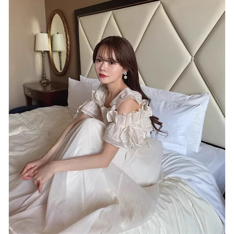 レース ワンピース フリルデザイン 姫風レース ワンピース