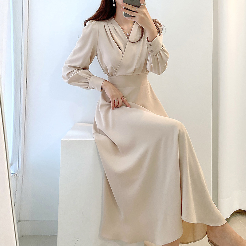 レース ワンピース エレガント カシュクール ロングワンピース