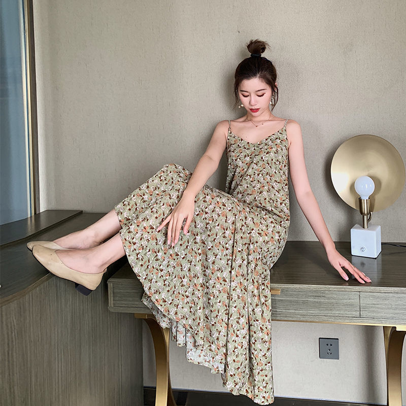 レース ワンピース 優美花柄キャミソールワンピース