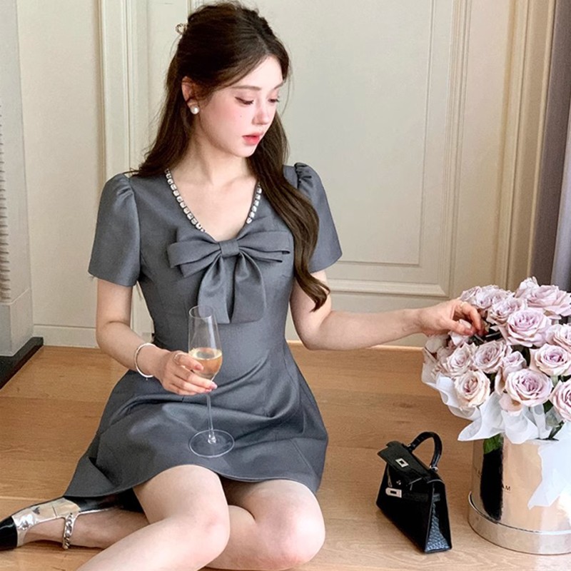 レース ワンピース 優美リボンレース ワンピース