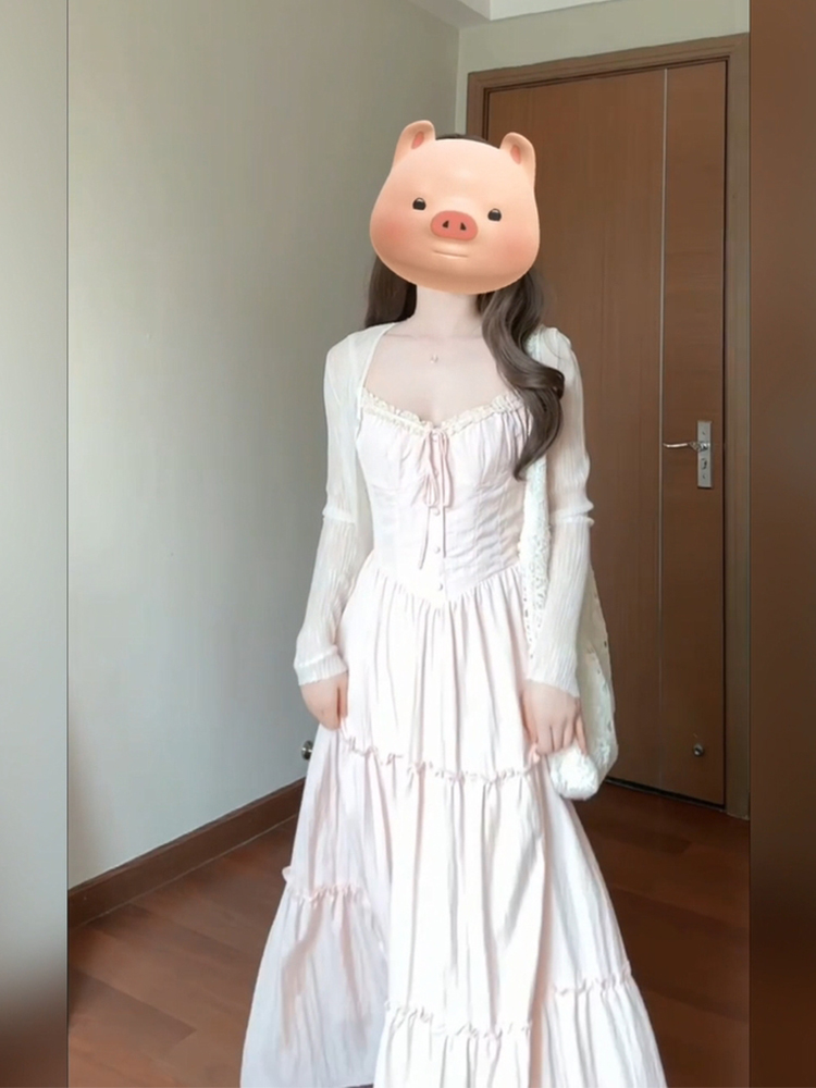 レース ワンピース 優美フリルティアード レース ワンピース