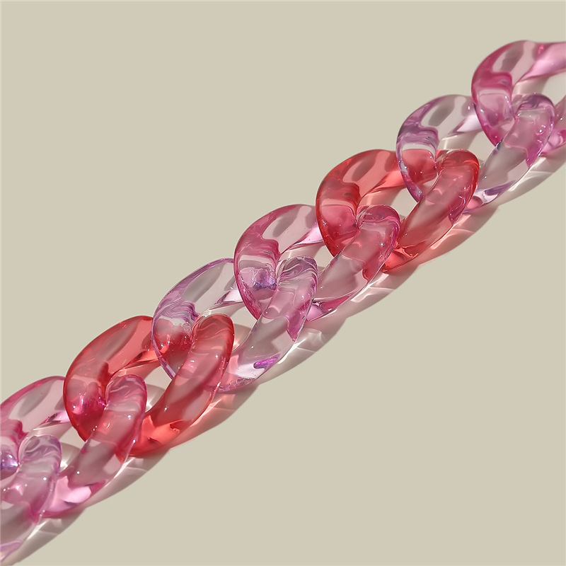 ブレスレットレディース シルバー金具透明チェーンブレスレット女性用