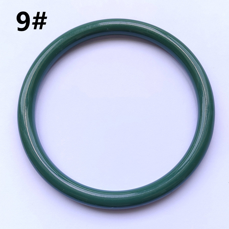 ブレスレットレディース アクリル樹脂バングル 円形幅広 女性用腕飾り