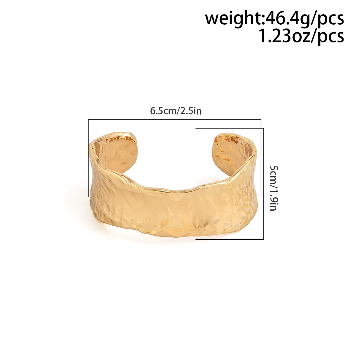 ブレスレットレディース ゴールド幅広ブレスレット レトロ個性的な高級感腕飾り