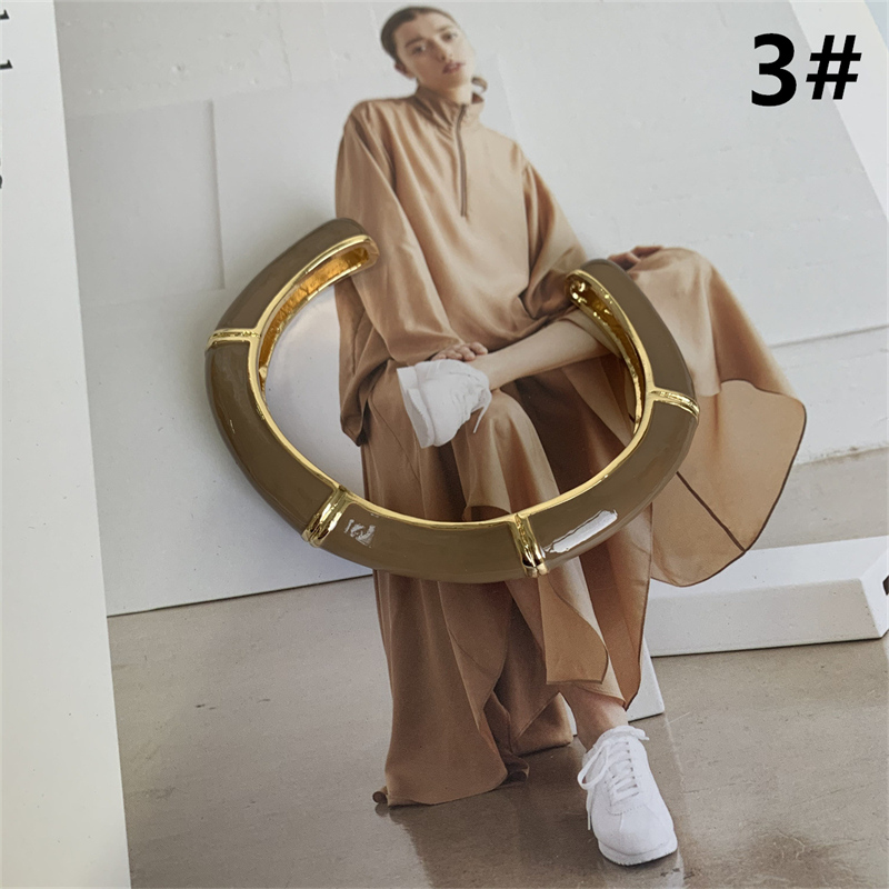 ブレスレットレディース 上品な金属装飾バングル 開口式腕輪 個性的アクセサリー