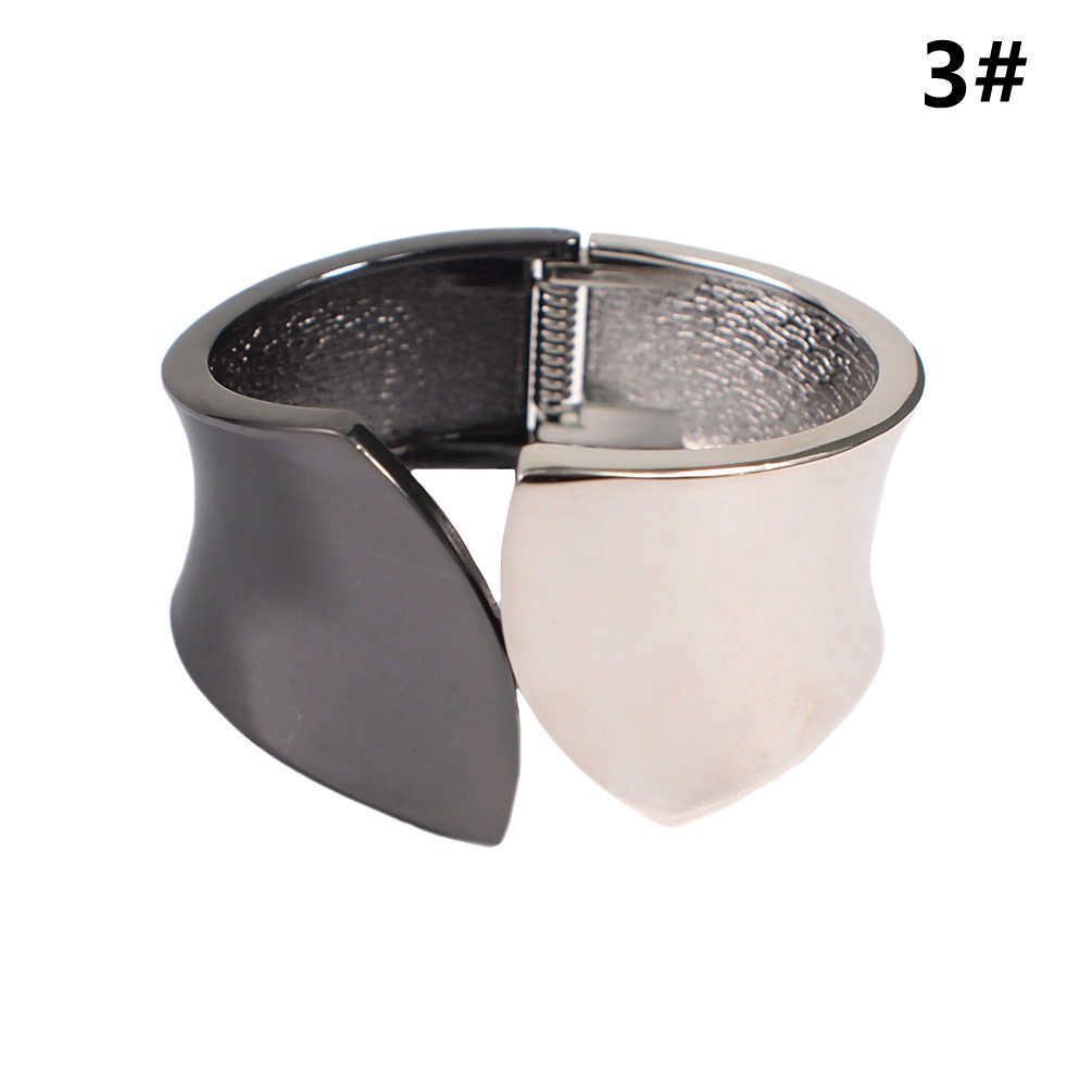 ブレスレットレディース ゴールド不規則幅広ブレスレット女性用上品