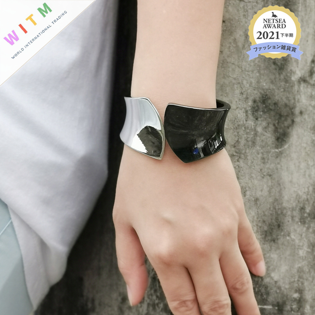 ブレスレットレディース ゴールド不規則幅広ブレスレット女性用上品