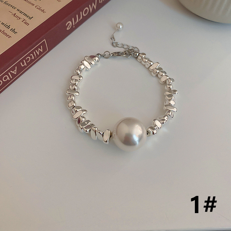 ブレスレットレディース シルバーパール ネックレス ブレスレット セット 錆びにくい女性用