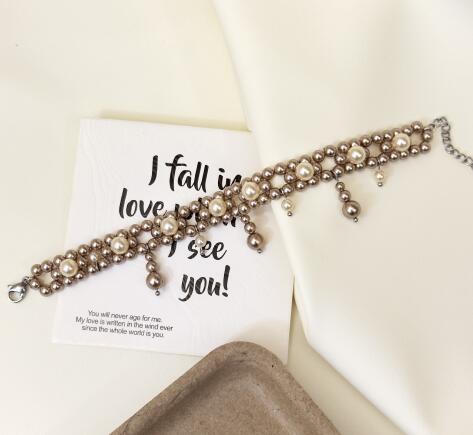 ブレスレットレディース 真珠風バングル レディース アクセサリー