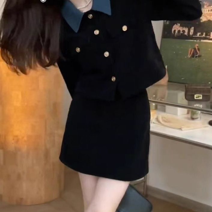 【レディースカジュアルファッション】ツイード調×襟デザイン｜上品も可愛いも叶う大人セットアップ