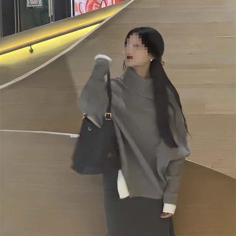 レディースカジュアルファッション ゆったりオーバーサイズ長袖スウェットトップス