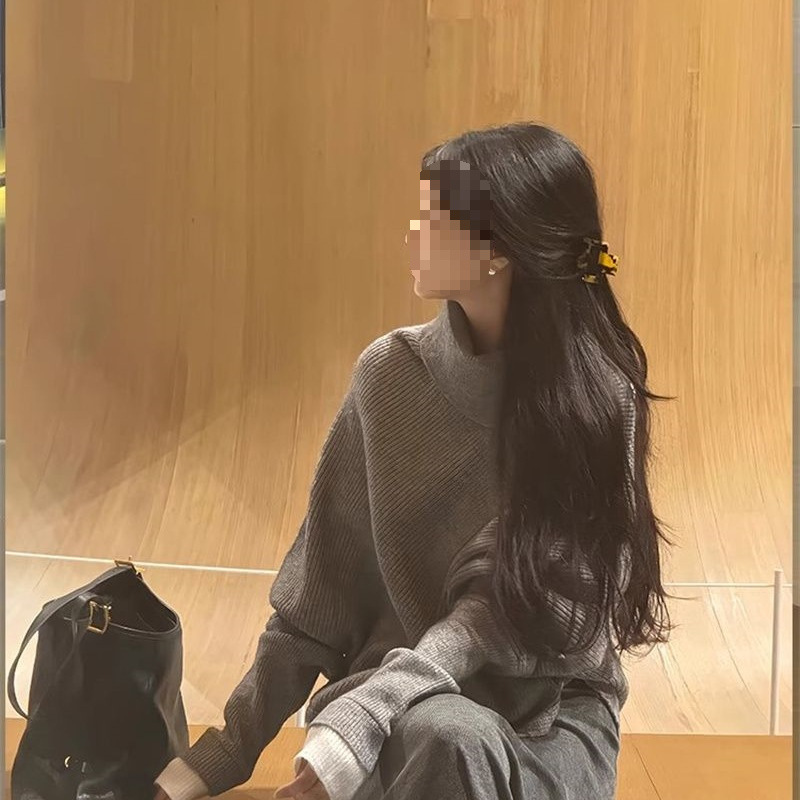 レディースカジュアルファッション ゆったりオーバーサイズ長袖スウェットトップス