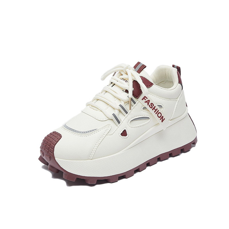 【レディースカジュアルファッション】厚底×軽量｜快適フィットのランニング風デザイン