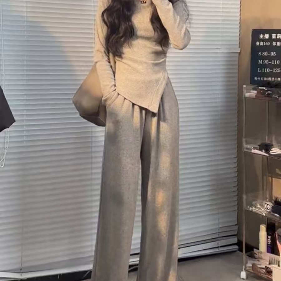 【レディースカジュアルファッション】上品モード×美シルエット｜着映え力抜群のロングスリムセットアップ