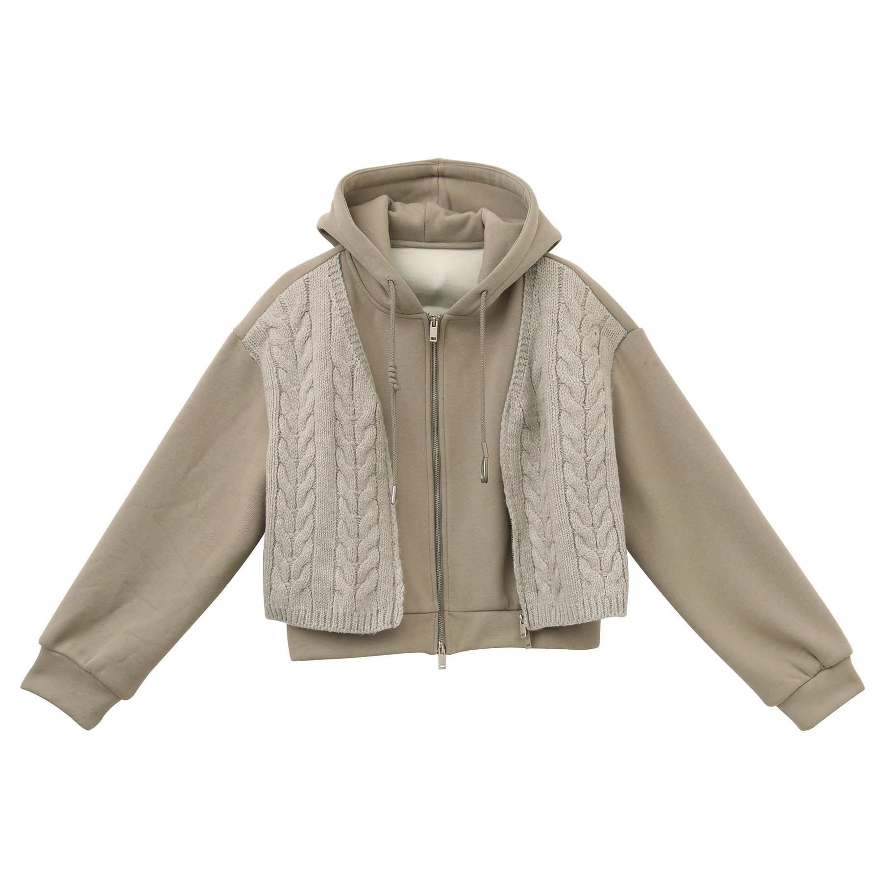 【レディースカジュアルファッション】ふわモコ異素材×ゆるシルエット｜大人の抜け感を叶えるショートブルゾン