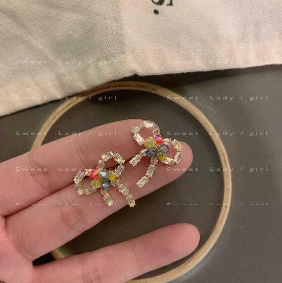 ピアスレディース 蝶結びスタッドピアス レディース可愛い韓国風