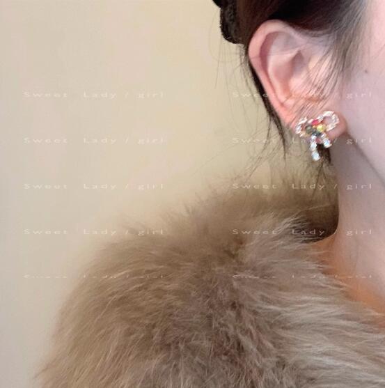 ピアスレディース 蝶結びスタッドピアス レディース可愛い韓国風