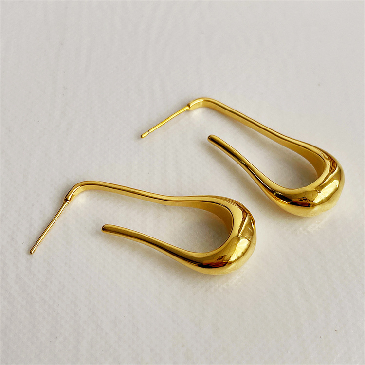 ピアスレディース 限定発売 水滴型フック式ピアス 金属製耳アクセサリー