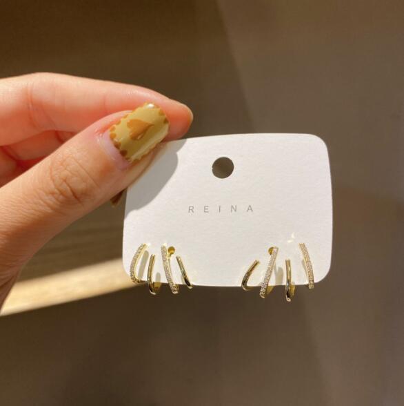 ピアスレディース 韓国風上品フープピアス 通勤お洒落レディース