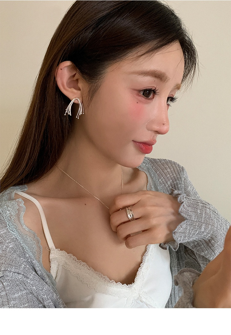 ピアスレディース 限定発売 個性的花火ライン スタッドピアス 女性用
