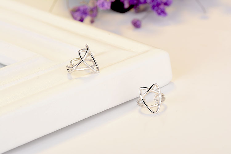 レディースピアス 原子軌道モチーフ立体デザインイヤーカフ