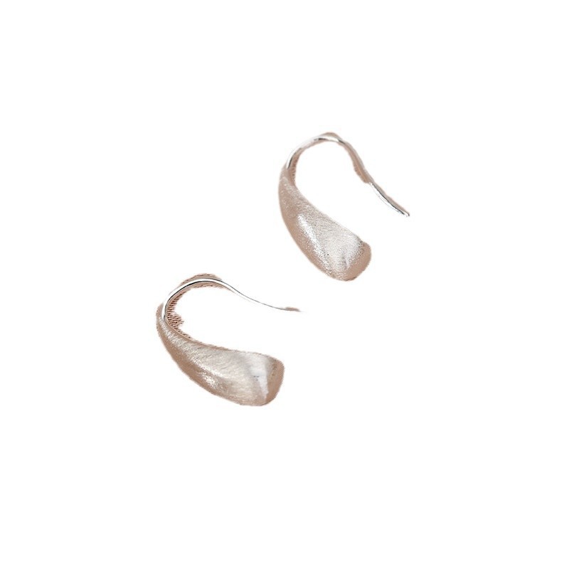 レディースピアス 滴型モチーフ曲線美フック型揺れるピアス