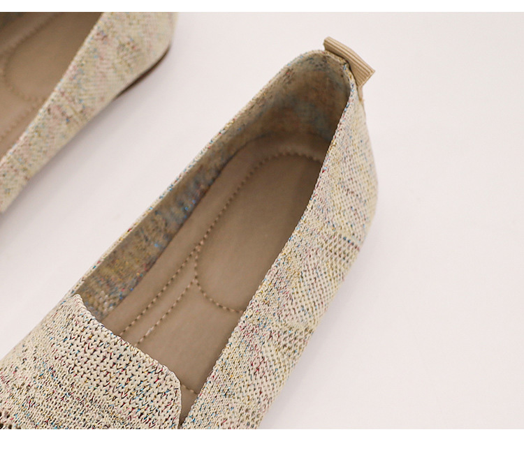 レディーススリッポン 幅広対応ソフトニット素材の楽ちんきれいめミュール靴