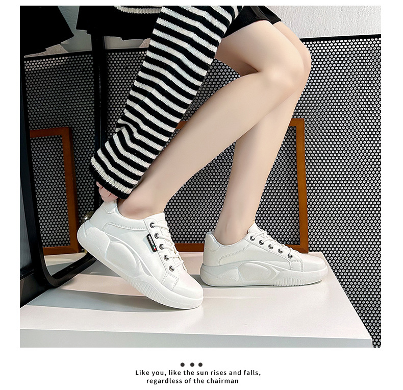 レディーススリッポン 新作レディース厚底白運動靴ファッション靴