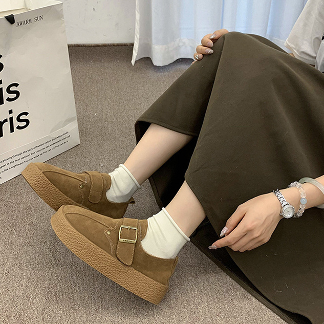 レディーススリッポン 幅広ムートン調裏ボア暖かスリッポン寒さ対策