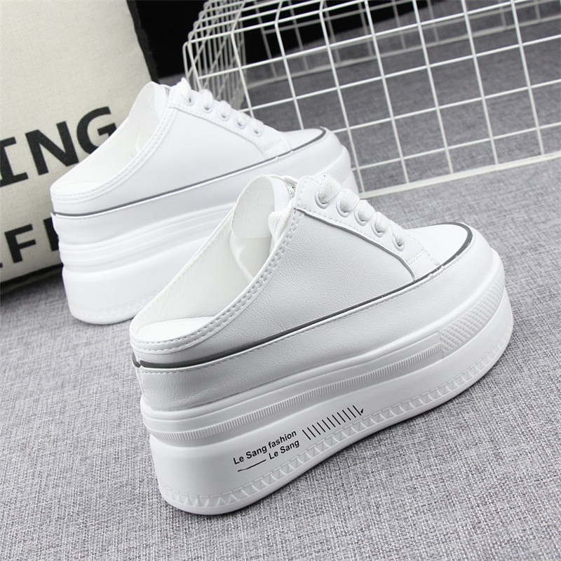 レディーススリッポン 軽量素材厚底スリッポン履きやすいかかとなし靴