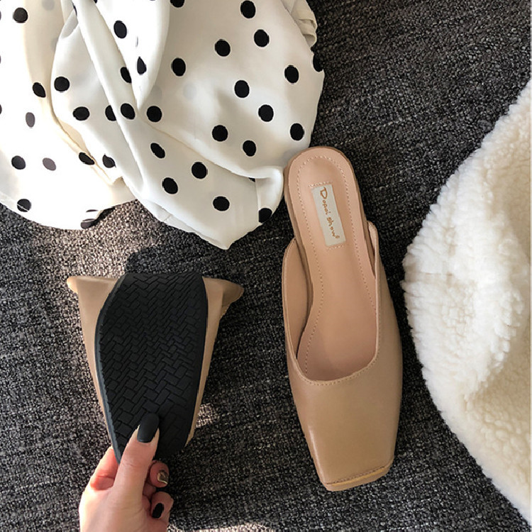 レディーススリッポン 幅広対応 角先平底歩きやすい履き心地抜群婦人靴