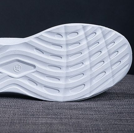 レディーススリッポン 通気性抜群メッシュ編み上げ厚底運動靴