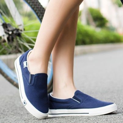 レディーススリッポン  カジュアル厚底スリッポン