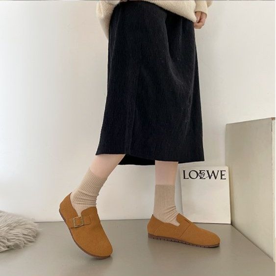 レディーススリッポン ぺたんこ ミュールスリッポン