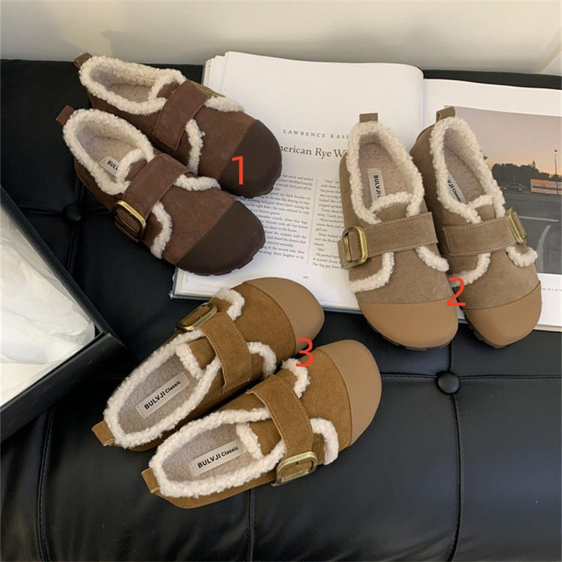 レディーススリッポン 裏起毛ふわふわ保温幅広スリッポン