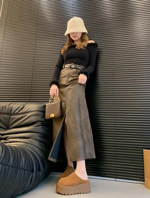 レディーススリッポン 裏ボア厚底スリッポン保温靴3色展開