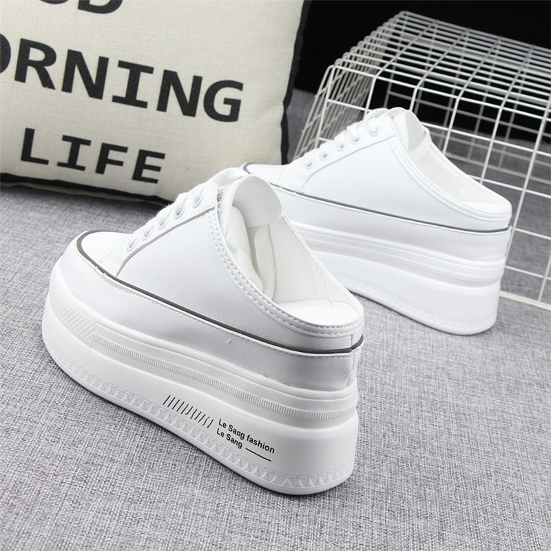 レディーススリッポン 軽量素材厚底スリッポン履きやすいかかとなし靴