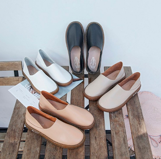 レディーススリッポン レディース厚底バブーシュ楽ちん脱げにくいパンプス