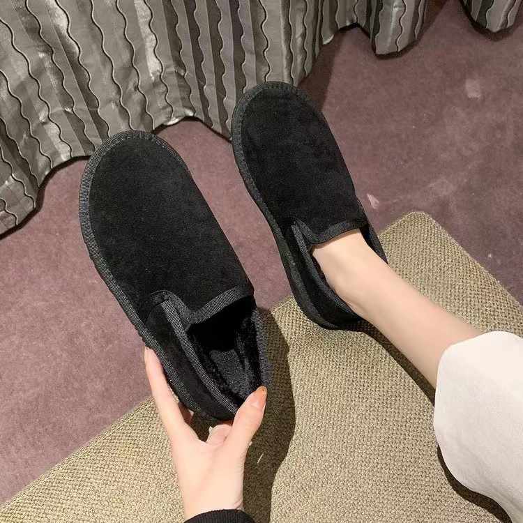 レディーススリッポン 幅広対応 裏起毛ボアスリッポン 男女兼用 秋冬防寒靴