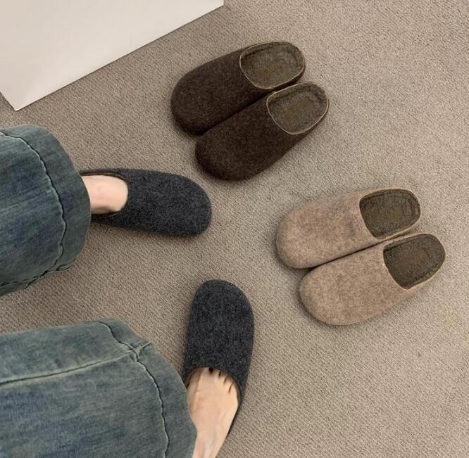 レディーススリッポン 幅広ペタンコシューズ 3色展開 レディース靴