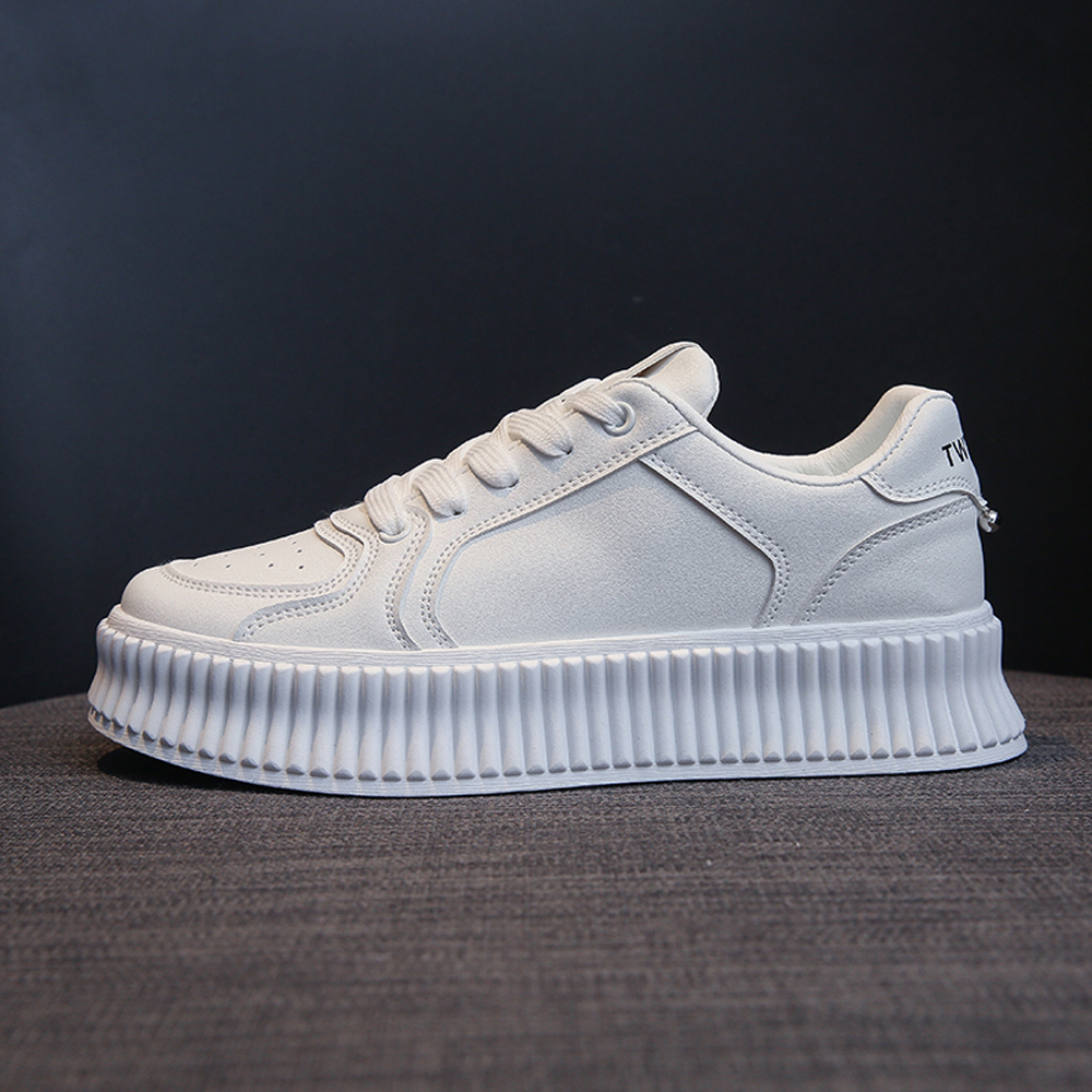 レディーススリッポン 厚底レディース運動靴 韓国風ローカット靴