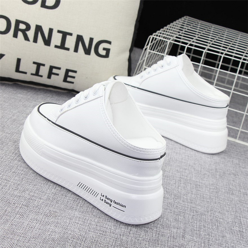 レディーススリッポン 軽量素材厚底スリッポン履きやすいかかとなし靴