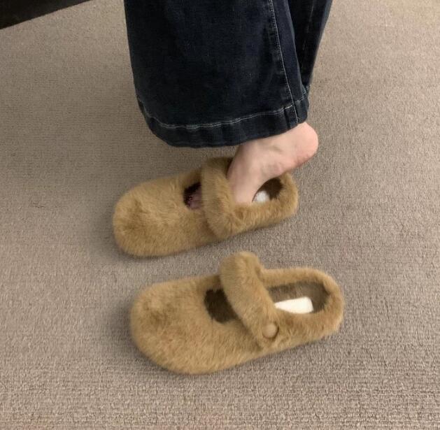 裏起毛保温幅広レディーススリッポン3色展開