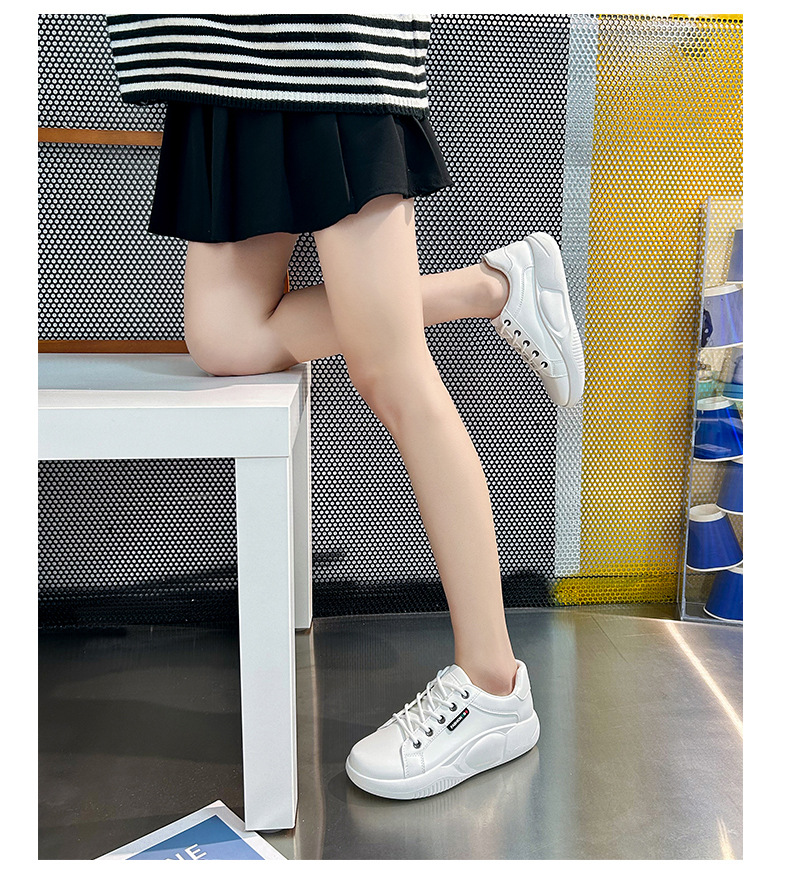 レディーススリッポン 新作レディース厚底白運動靴ファッション靴